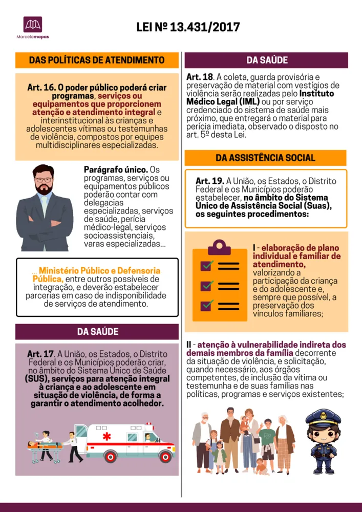 Amostra real do material — Lei nº 13.431/2017